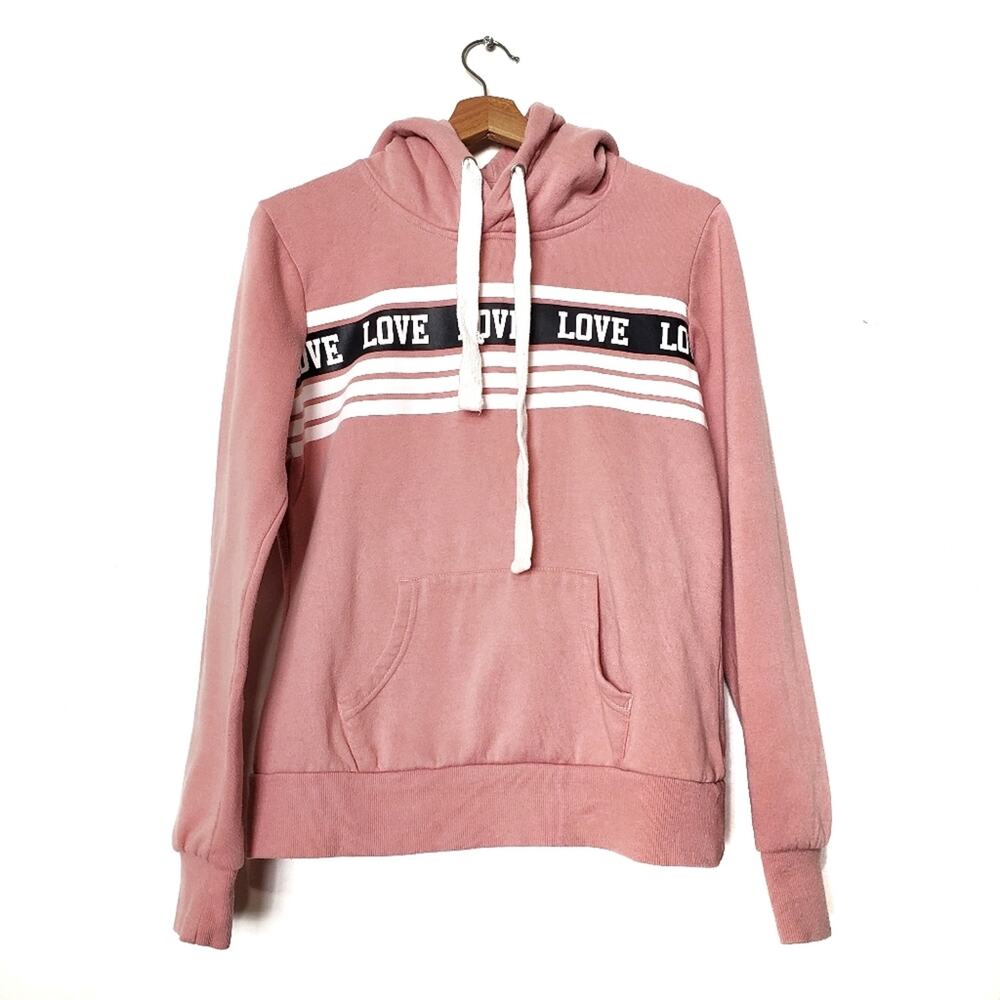 Reflex | Love Graphic Drawstring Hoodie
